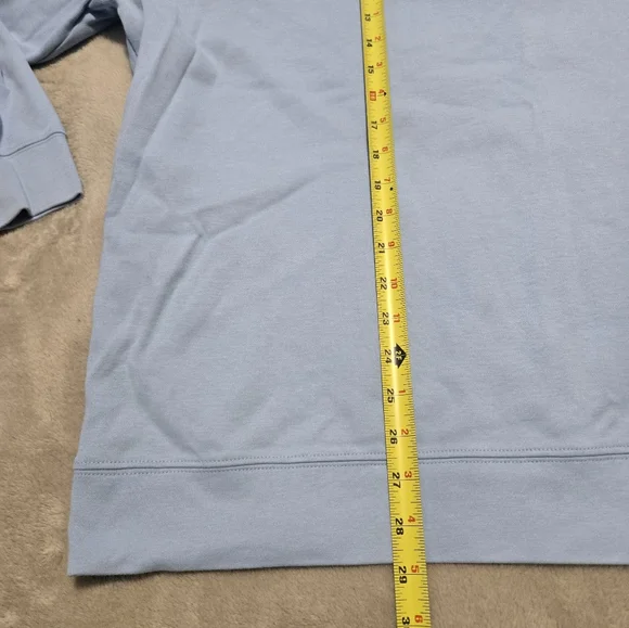 Vineyard Vines Men's Light Blue 1/4 Zip-Up Pullover Sweatshirt Size XXL Preppy - Picture 4 of 6
